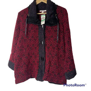 NWT JM Collection Women's Cardigan Sweater Size Large